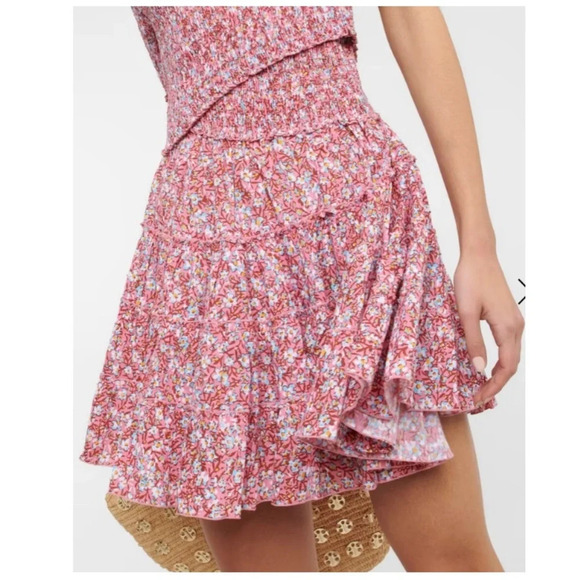 Poupette St Barth Mini Dress Soledad Light Pink Paquerette Size Large NWT New - Picture 4 of 15